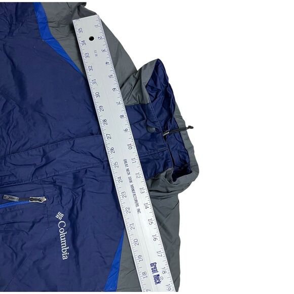 Columbia Jacket M Blue Waterproof Full Zip Active Outdoors Performance - Picture 7 of 13